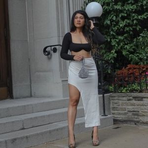 Long sleeve crop top